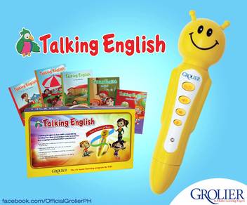 Set Buku Grolier - Talking English + Pen