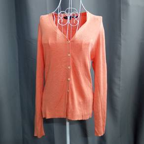 Ralph Lauren Orange Fine Knitwear Cardigen