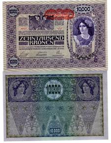 Austria 10000 Kronen 1918 - Pick 65
