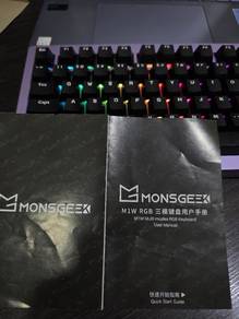 Monsgeek M1W mechanical keyboard RGB CNC ALUMINIUM