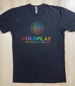 Coldplay World Tour 2017 Tee #BL1 Used