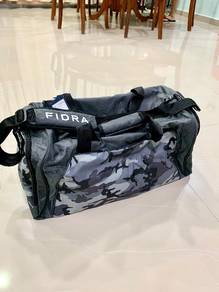 FIDRA Grey Camo Duffle Luggage Bag