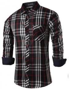 Z70311 BLACK KEMEJA HITAM FORMAL LONG SLEEVE SHiRT