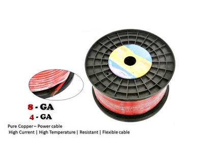 8GA x 45MTR POWER CABLE Pure Copper & Ground wires