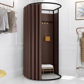Black Shirt changing fitting room shop fit change