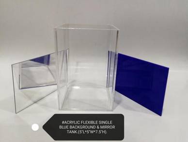 Acrylic Tall Fish Tank Mirror BlueDivider Aquarium