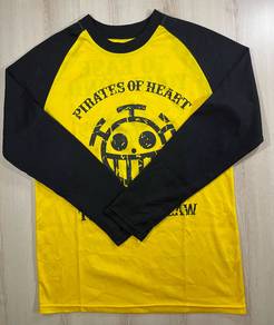 One Piece Yellow Raglan Tee #CE Used