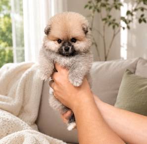 Pomeranian Sable Tiny Male Puppy 