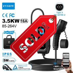EVSOW Type2 EV Charger APP Control (UK 3Pin Plug)
