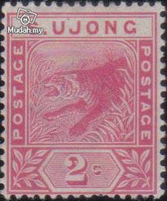 1891 Tiger 2c Rose Sungei Ujong Stamp UM