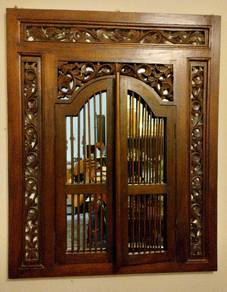 Quality Balinese Carved-Frame Mirror