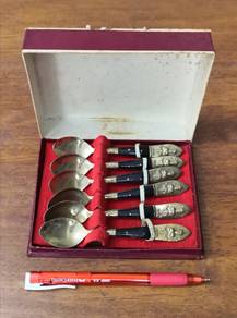 vintage brass tea spoon 6