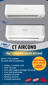 1.5hp Mitsubishi Aircond AN-2417