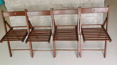 Ikea woods chairs 4unit for sale