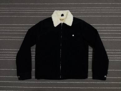WRANGLER sherpa jacket blue Black XS