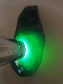 Icy Bluish Green Jadeite Jade Polished Stone
