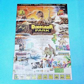 Vtg 94 Dinosaur Park Exhibition Visit Malaysia