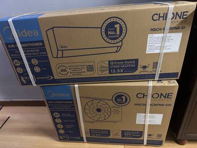 aircond MIDEA chione 1hp inverter 5star ⭐️⭐️⭐️⭐️⭐️