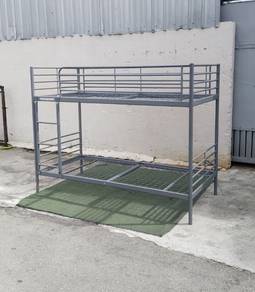 YD81C Katil Besi 2 Tingkat IKEA SVARTA Bunk Bed