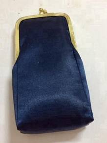 Blue Satin Purse - New