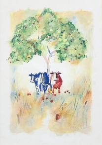 Countryside Cow Print 📢