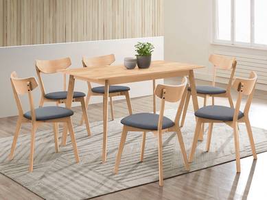 6 Seaters Dining Set DS hazel