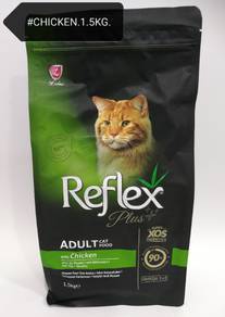Reflex Plus Cat Food 1.5kg Adult Chicken Kucing