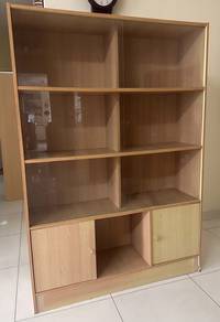 Wooden Display Cabinet with Glass Shelves (4 unit)