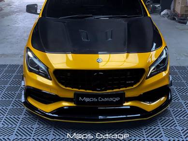 Mercedes w117 cla cla45 carbon bonnet hood