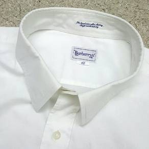 Burberry Men White Short Sleeve Shirt