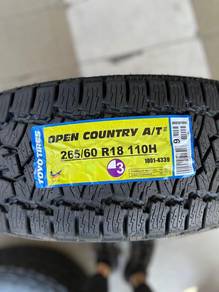 265 60 18 Toyo OPen Country AT3 Tayar2026+FreeGift