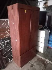almari baju percuma drawer 