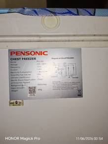 Peti Sejuk Beku PENSONIC 200L