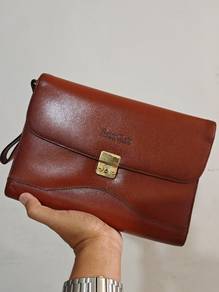 Clutch Bag Leather Saint Claire Paris