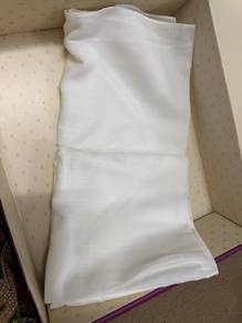 tudung bawal off white