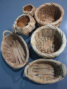 Clay baskets set