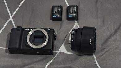 Sony A6400 lens 50mm 1.8 2 battery kingmas
