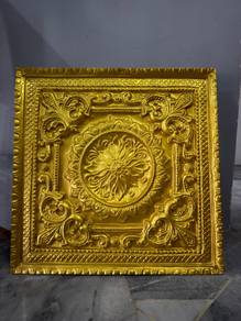 Vintage Gold Ornate Square Decor Panel finer