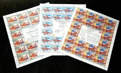 Mint Stamp Sheet Rescue Vehicle Malaysia 2024
