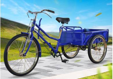 Three Wheel Cargo Tricycle Bicycle Basikal Cart