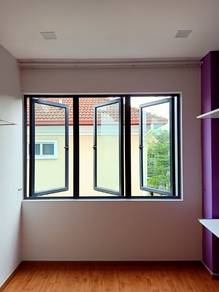 Tingkap Swing Bilik Office (Kace & Powder Coated)