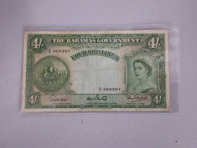 Bahamas 4 shillings 1953 A3