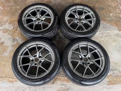 Sport rim second 17 BBS C1R siap tayar s70 exora