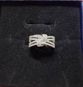Fashion 925 Sterling Silver Knot Design Women Ring