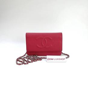 Preloved Chanel Pink Caviar Timeless WOC