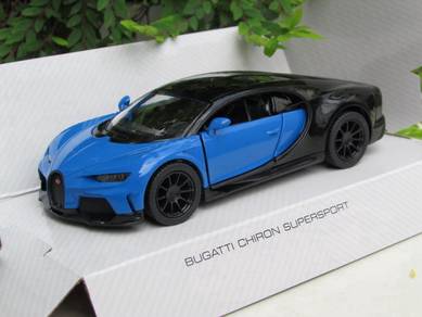 Kinsmart Diecast Car 2018 Bugatti Chiron Blue