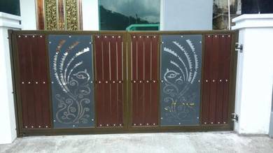 Pintu Pagar Corak Laser Cut