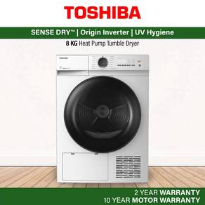 Toshiba TD-E80BT21HWM(WW)  8Kg Heat Pump Dryer 6j1