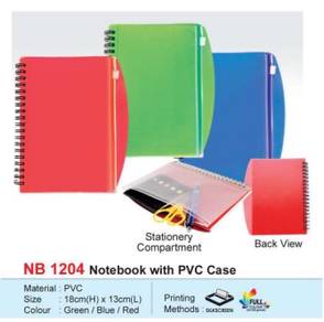 Notebook with PVC case NB 1204