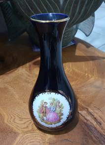 Cobalt Blue and 22k Gold Limoges Castel Fragonard